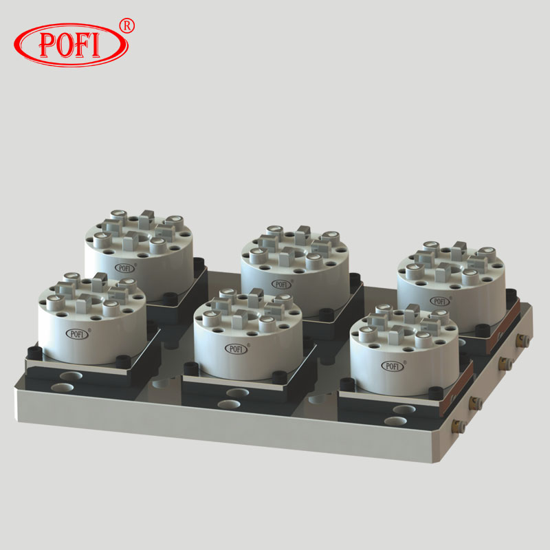 PO-3M0045 3M D100 6工位CNC電極氣動卡盤